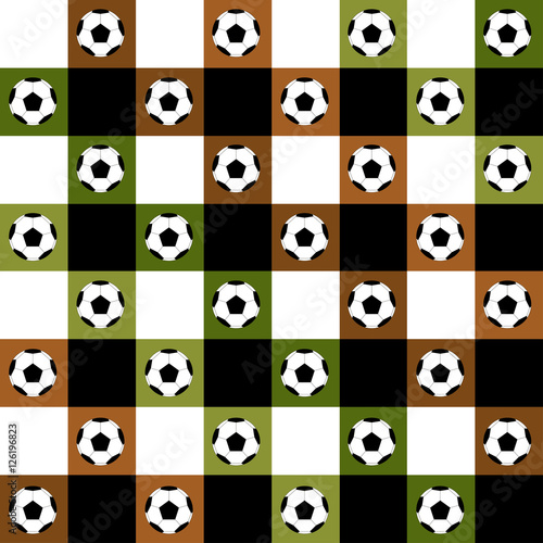 Football Ball Green Brown C...