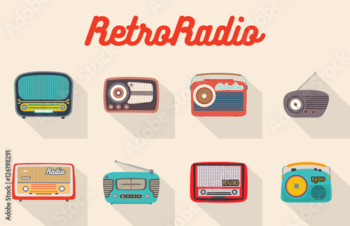 Collection of flat vector radio recievers.