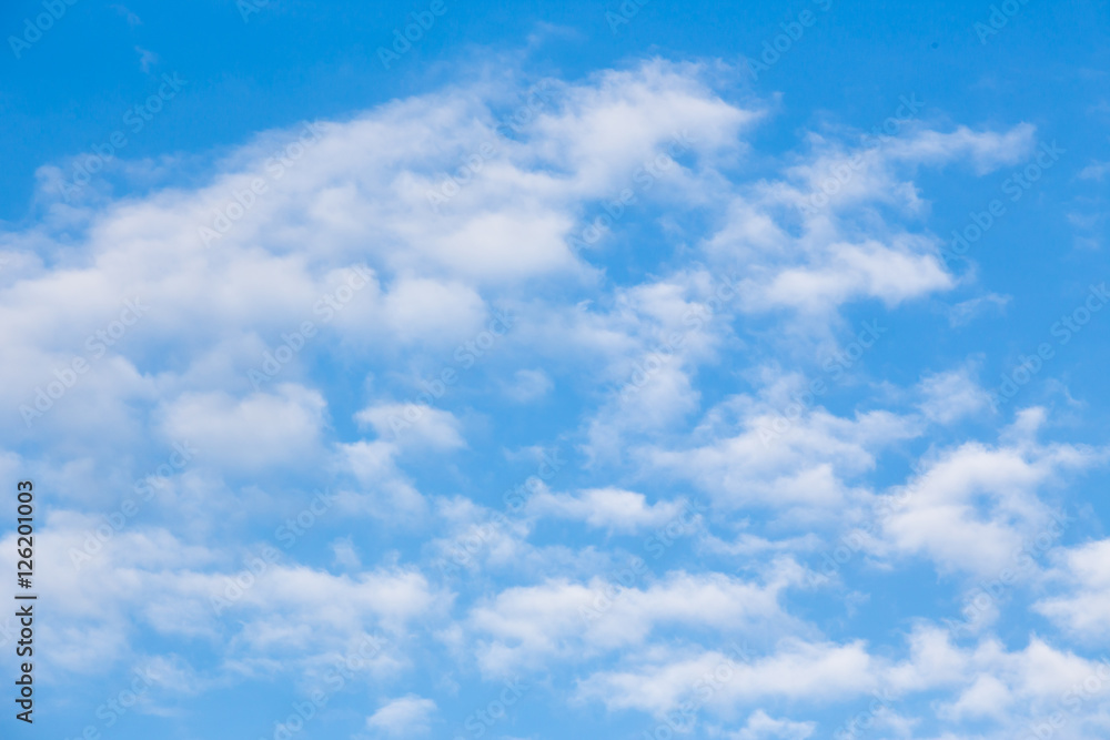 Obraz premium blue sky and white cloud texture and background