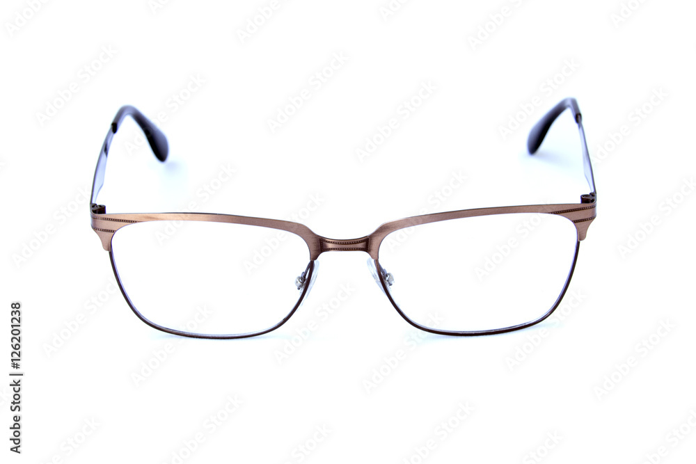 Modern fashionable spectacles isolated on white background, Perf Modern fashionable spectacles isolated on white background, Perf