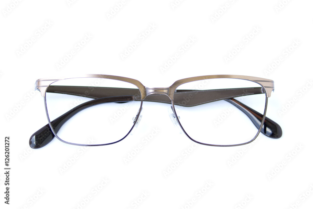 Fototapeta premium Nowoczesne modne okulary na białym tle, Perf