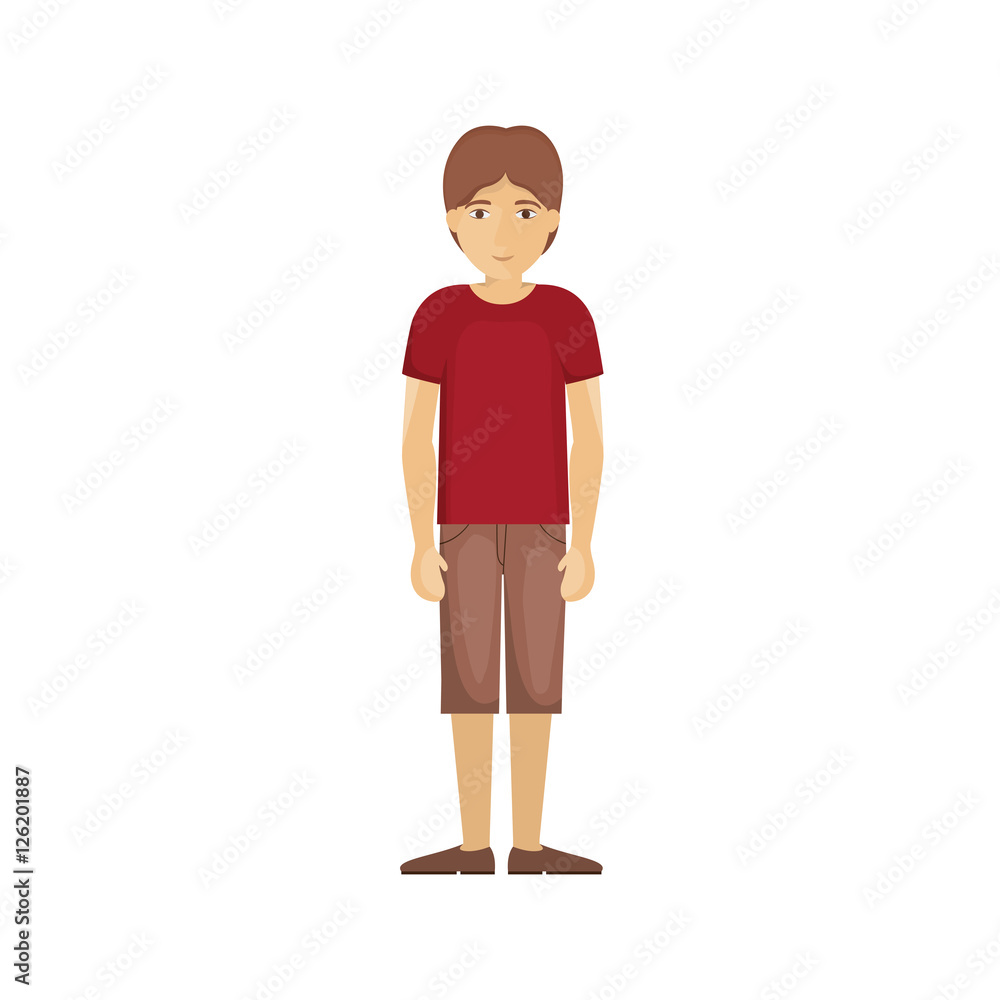 Man cartoon icon. Male avatar person human and people theme. Isolated design. Vector illustration