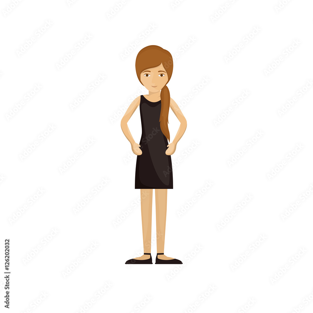 Woman cartoon icon. Female avatar person human and people theme. Isolated design. Vector illustration Woman cartoon icon. Female avatar person human and people theme. Isolated design. Vector illustration