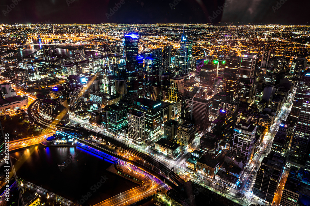 Melbourne City - night view form Eureka 88 Melbourne City - night view form Eureka 88