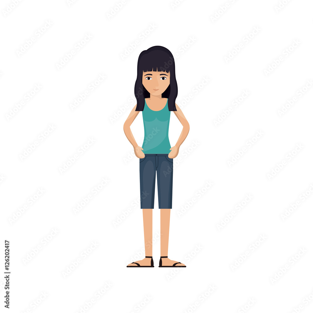 Woman cartoon icon. Female avatar person human and people theme. Isolated design. Vector illustration Woman cartoon icon. Female avatar person human and people theme. Isolated design. Vector illustration