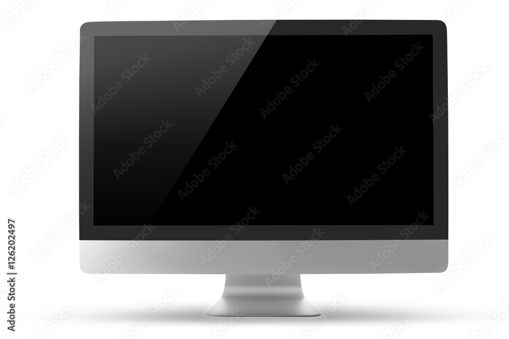 Computer monitor isolated on white with clipping path Computer monitor isolated on white with clipping path