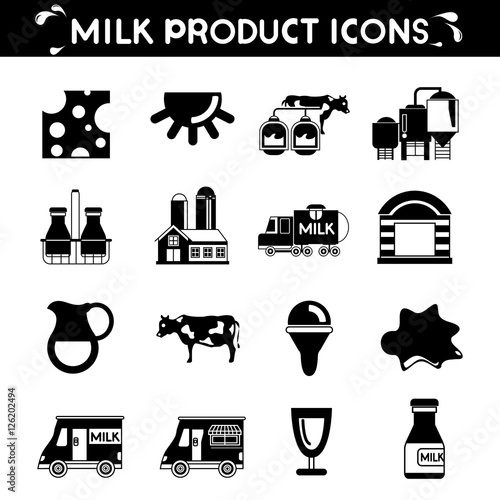 milk product icons
