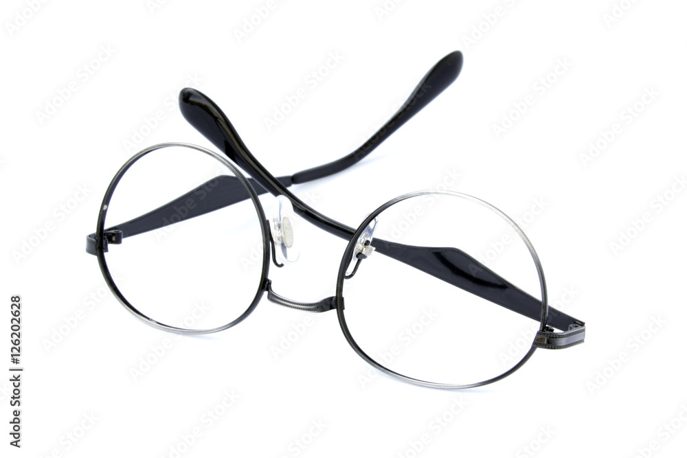 Modern fashionable spectacles isolated on white background, Perf Modern fashionable spectacles isolated on white background, Perf