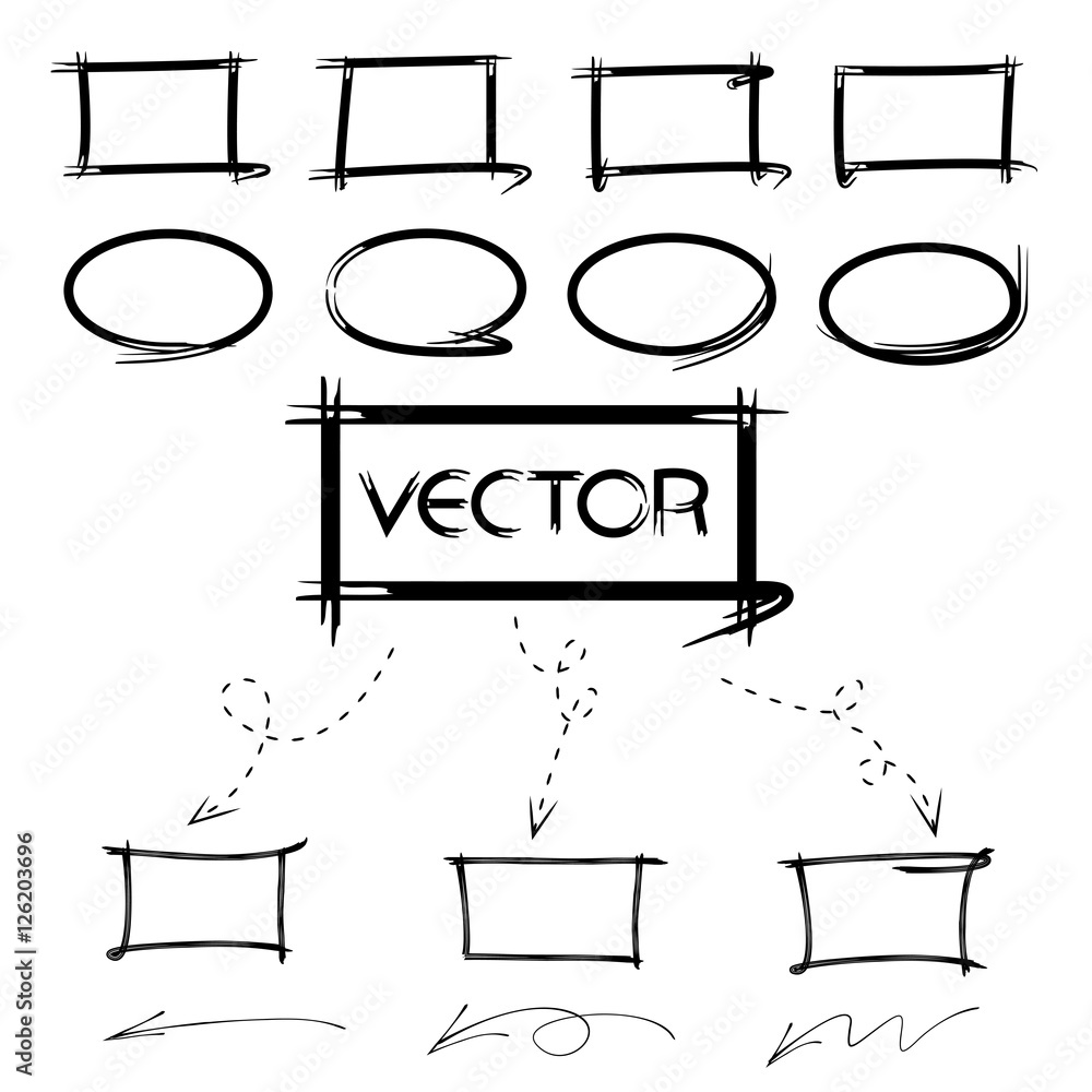 circle diagram, hand drawn sketch diagram Stock Vector | Adobe Stock
