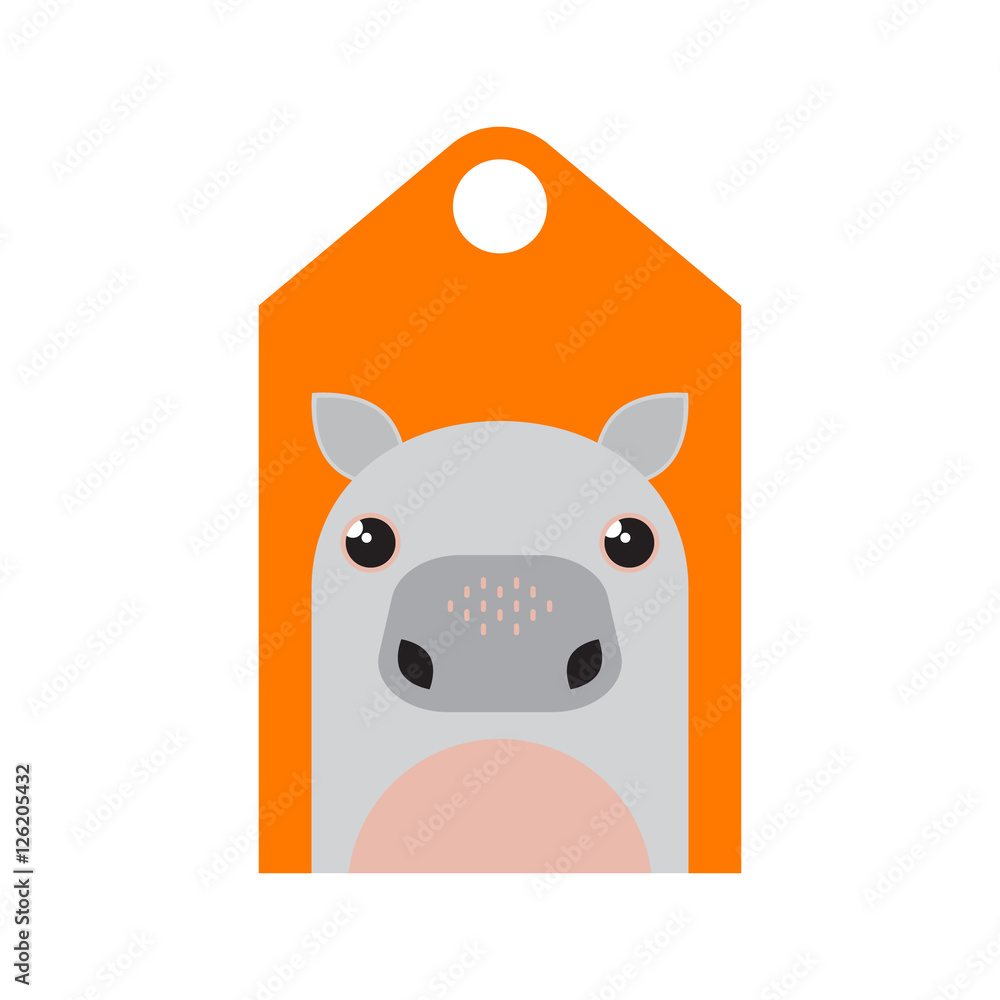 Cute hippo character Cute hippo character