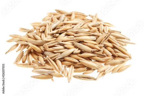 Heap of oat seeds