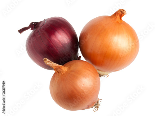 Wallpaper Mural Red and gold onions on white background Torontodigital.ca