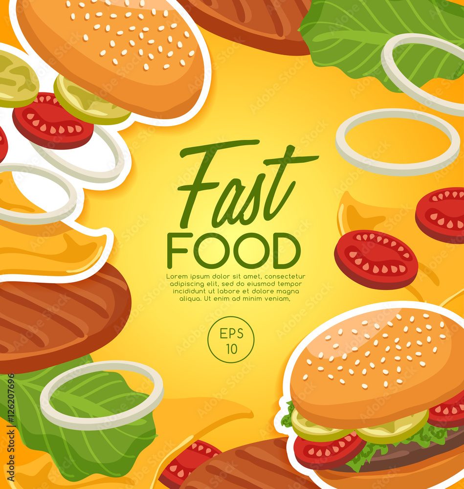 Fast Food Elements : Vector Illustration Fast Food Elements : Vector Illustration