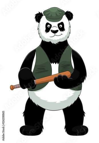 Fototapeta Naklejka Na Ścianę i Meble -  Bandit panda