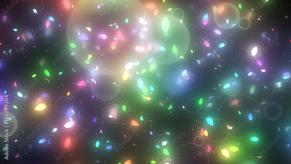 Obraz premium 左右から桜吹雪