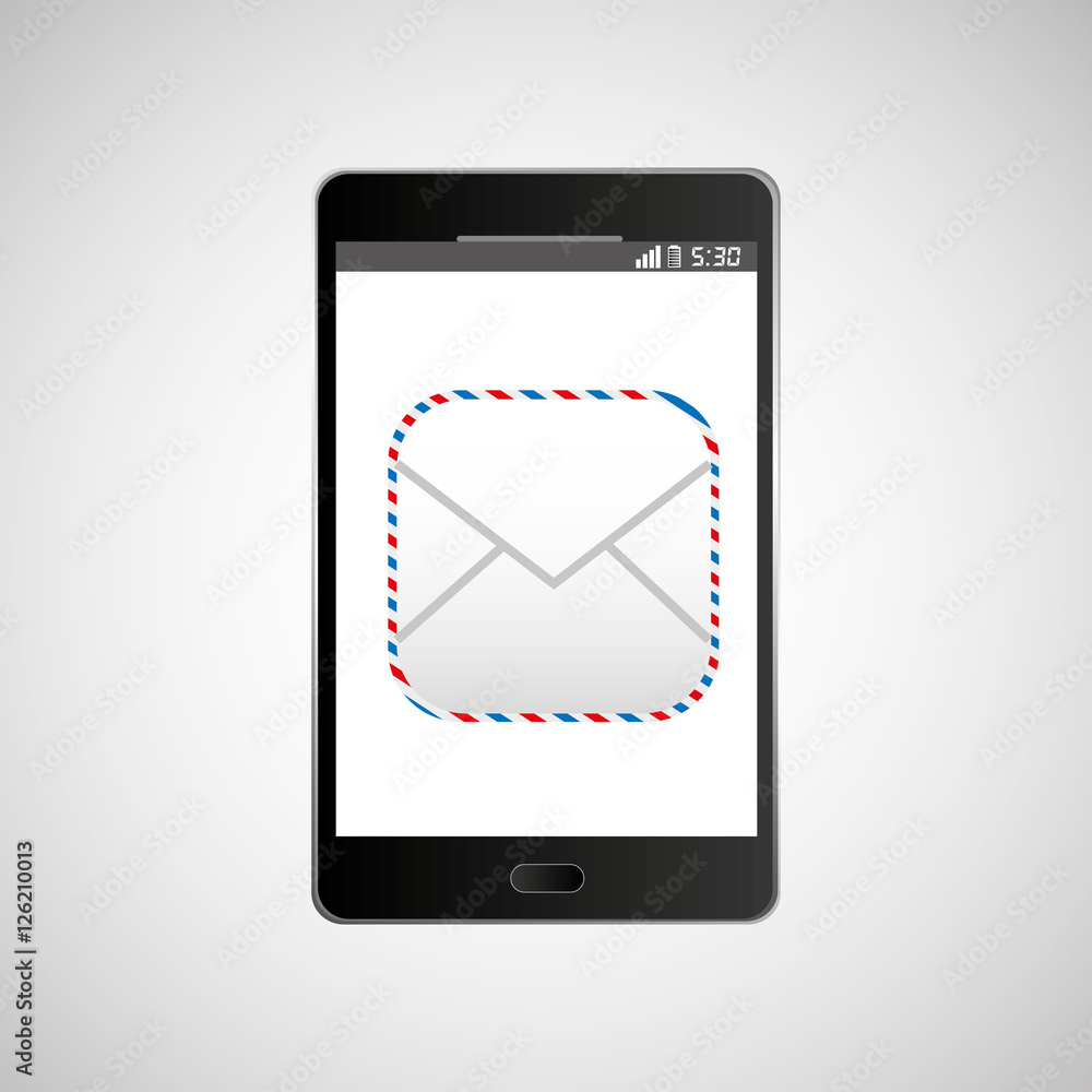 big smartphone black icon message email vector illustration eps 10 big smartphone black icon message email vector illustration eps 10