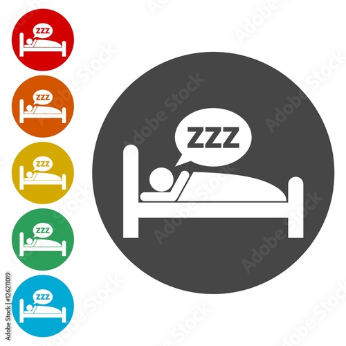 Sleeping symbol set 
