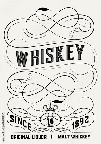 Whiskey label design