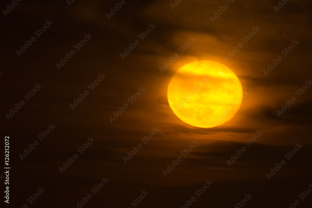 full moon rises over the Atlantic in South Carolina full moon rises over the Atlantic in South Carolina