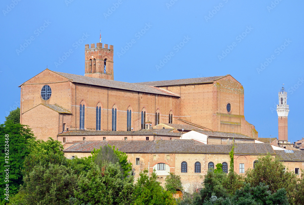 Basilica of San Domenico in Siena,Italy