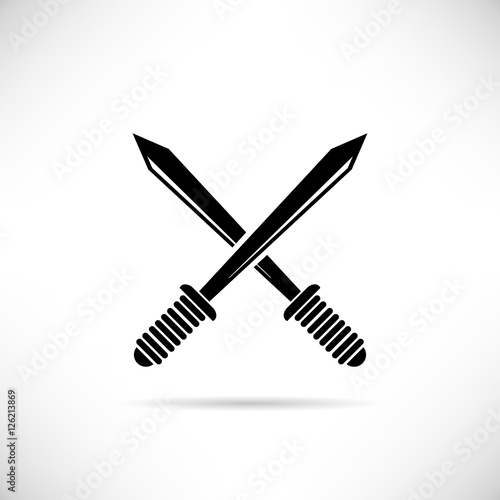 cross swords, cross rapier