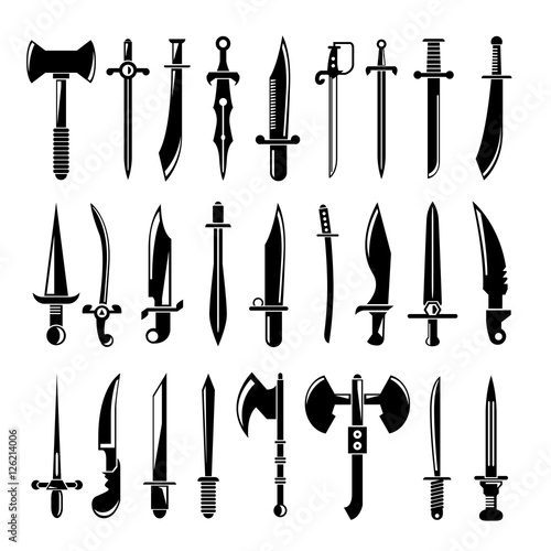sword icons, weapon icons