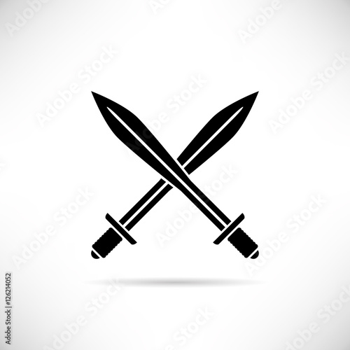 cross swords, cross rapier