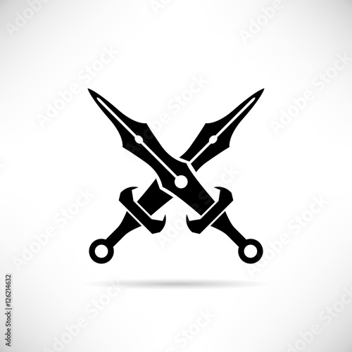cross swords, cross rapier