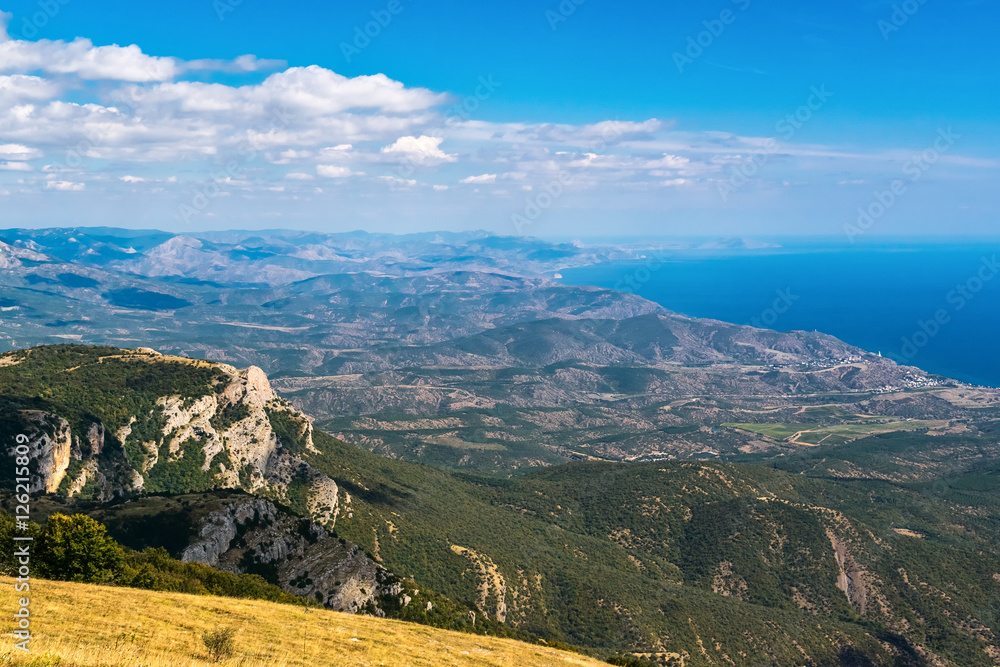 Fototapeta premium View to the coast of the eastern Crimea