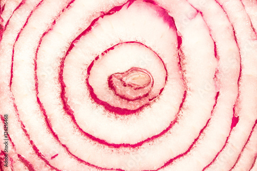 Closeup of red onion