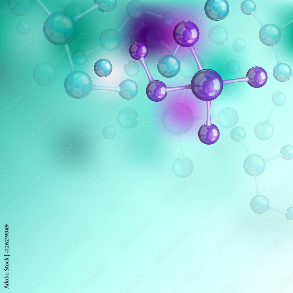 Colorful Molecule Composition