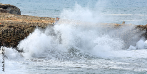 waves and sea spray