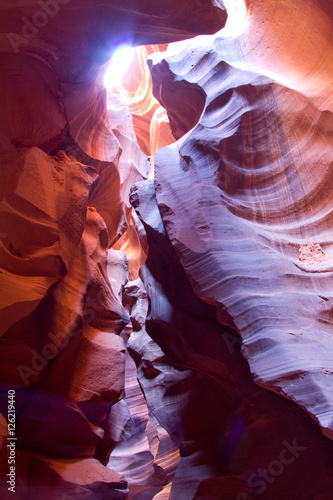 A beautiful shot of the Antelope Canyons in Arizona, US.