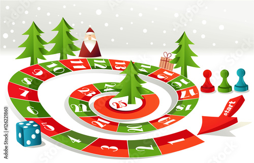 Advent calendar - Christmas board game