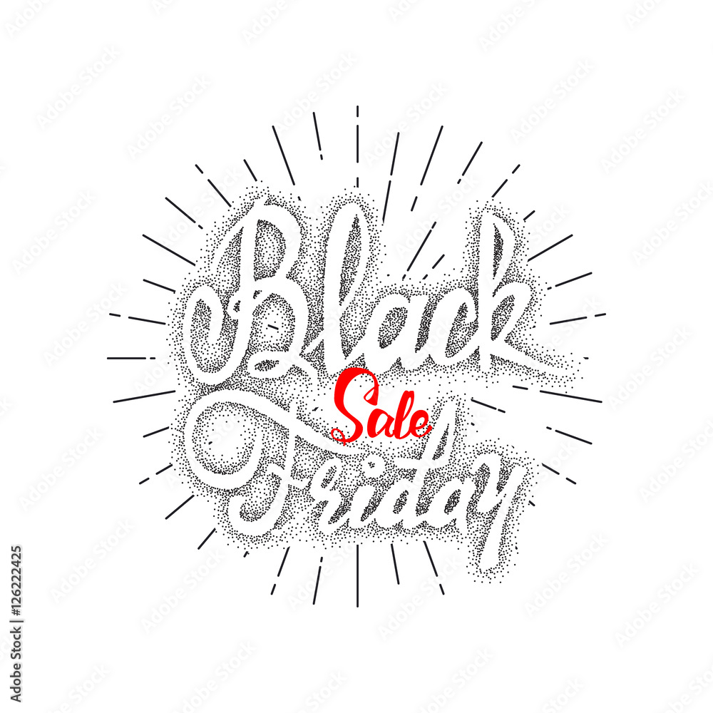 Black Friday dotworking sale - stickers, badges, has written calligraphy tools and modified to simple forms