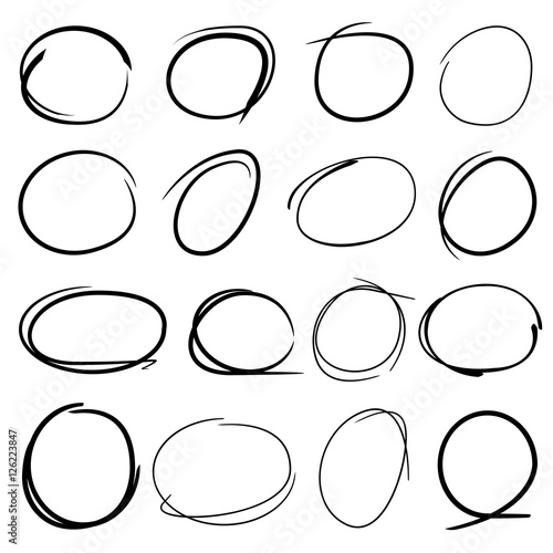 hand drawn circles