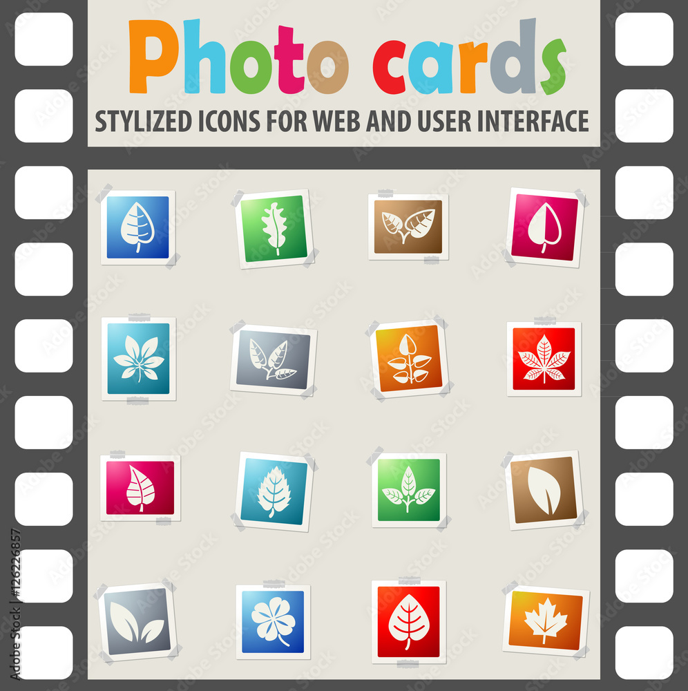leaves icon set leaves icon set