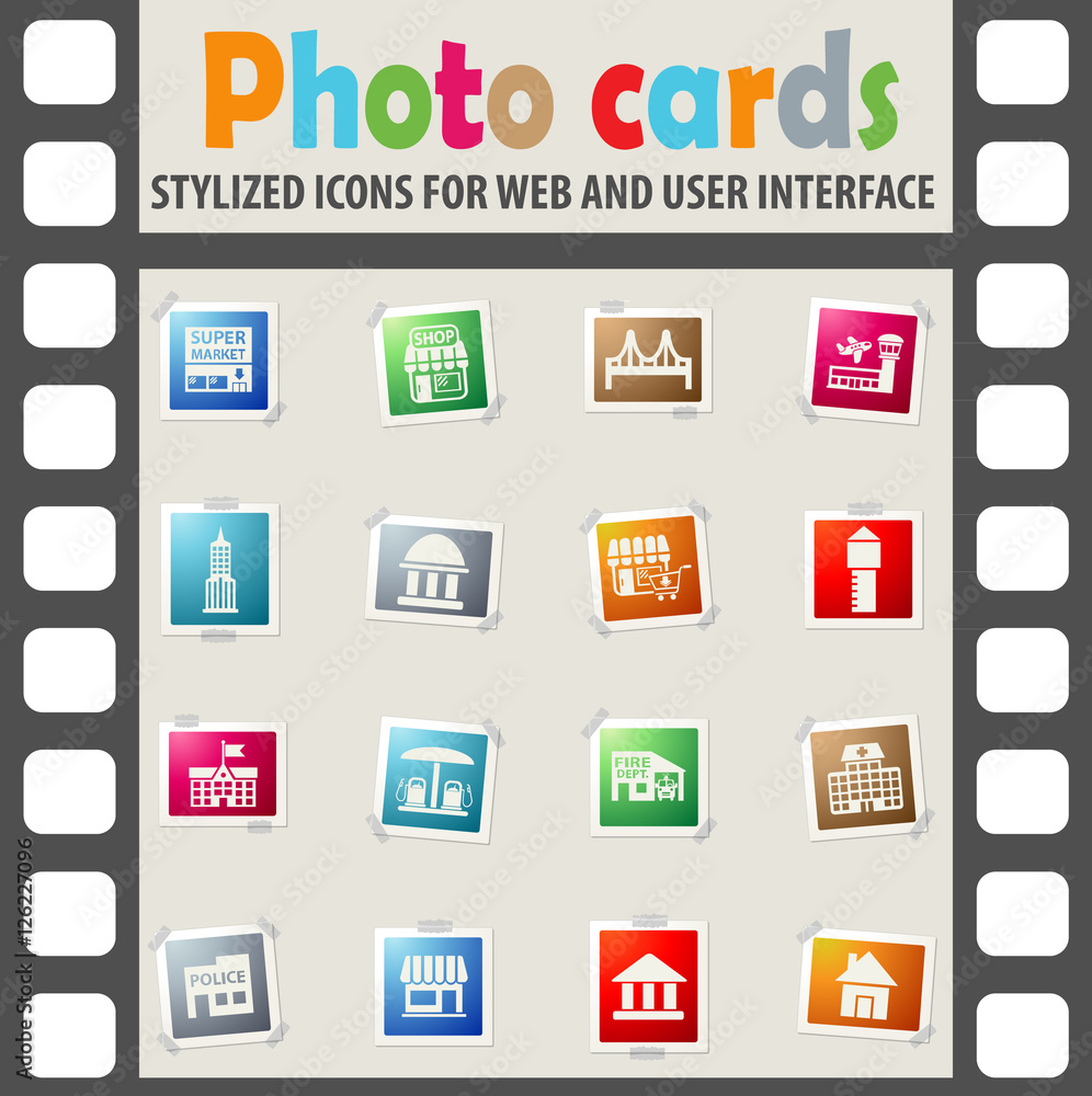 infrastructure icon set infrastructure icon set
