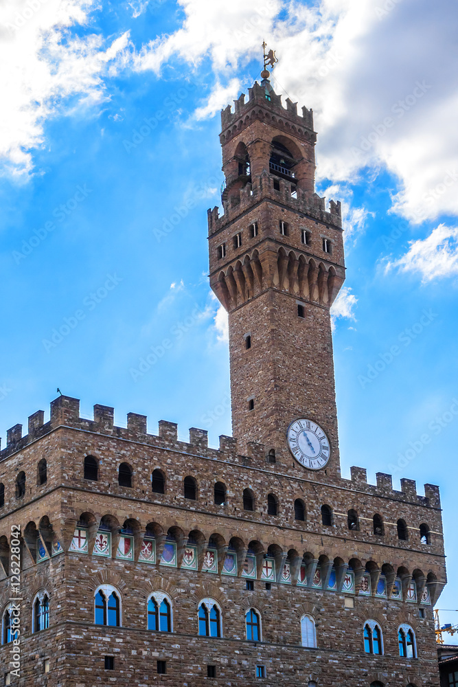 Palazzo Vecchio (Old Palace) - the town hall of Florence. Italy.