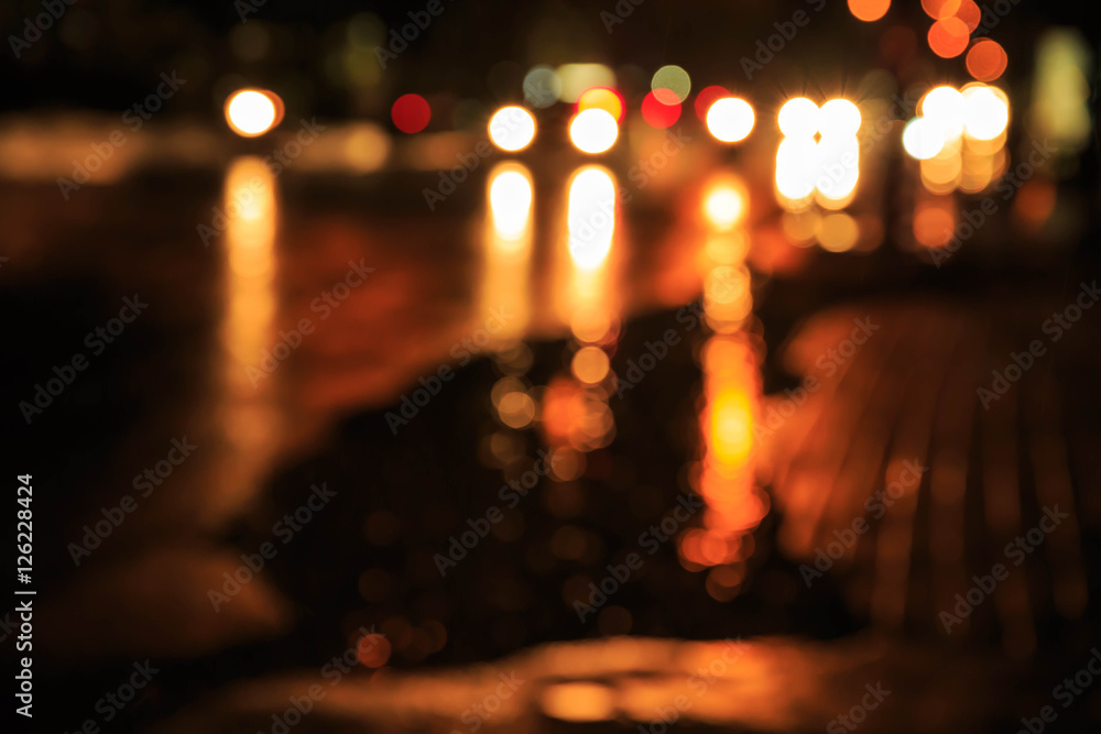 blur light traffic on street