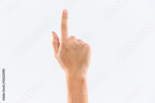 man's hand isolated on white background photo