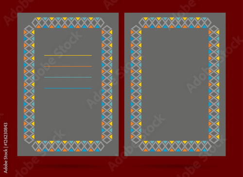 Vintage frame with text area