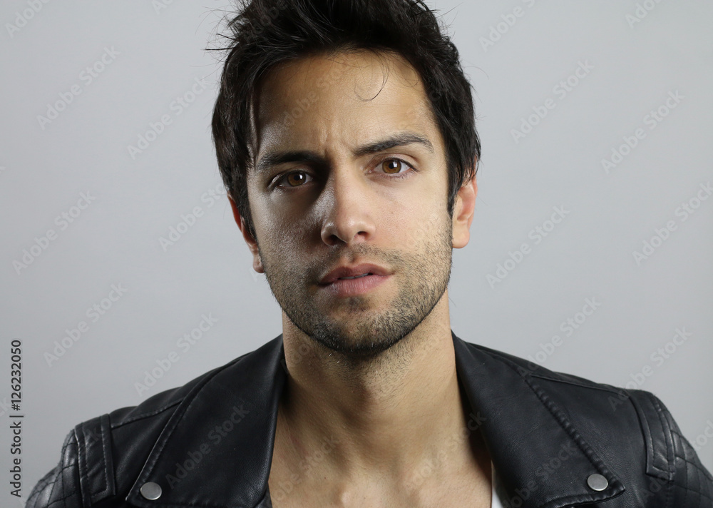 Obraz premium portrait of an handsome man over a white background
