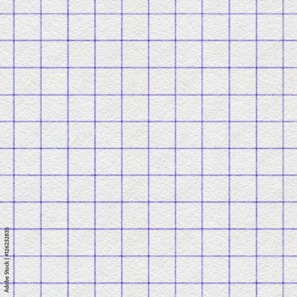 Note paper background. Squared writing paper. Seamless pattern. 