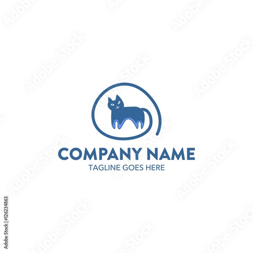 Fototapeta Naklejka Na Ścianę i Meble -  Cat Logo Template