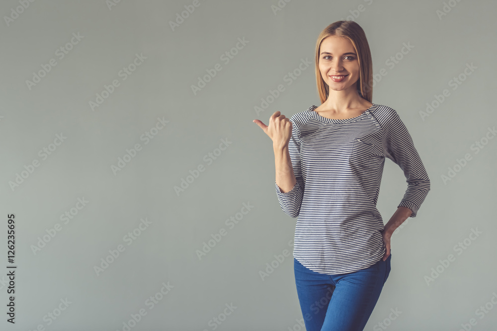 Beautiful young woman Beautiful young woman