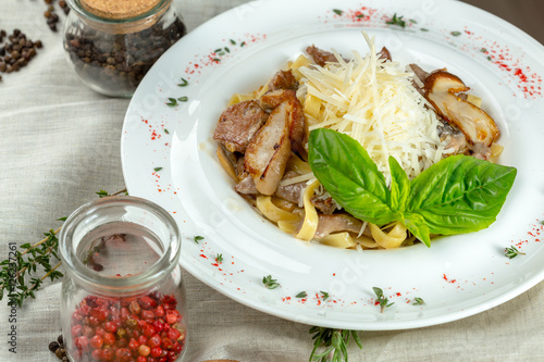 Pasta with mushrooms