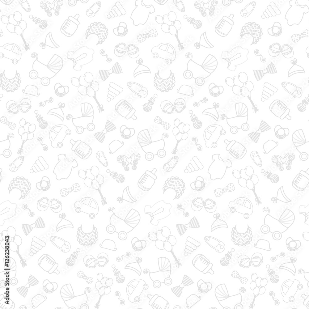 baby background. Vector seamless pregnancy pattern. for Baby