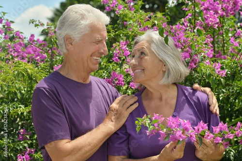 Senior couple  in summer park © aletia2011