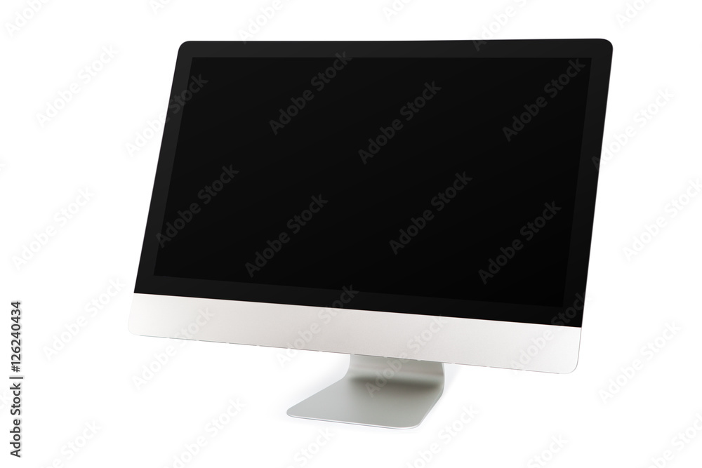 5k monitor isolated on a white background 5k monitor isolated on a white background